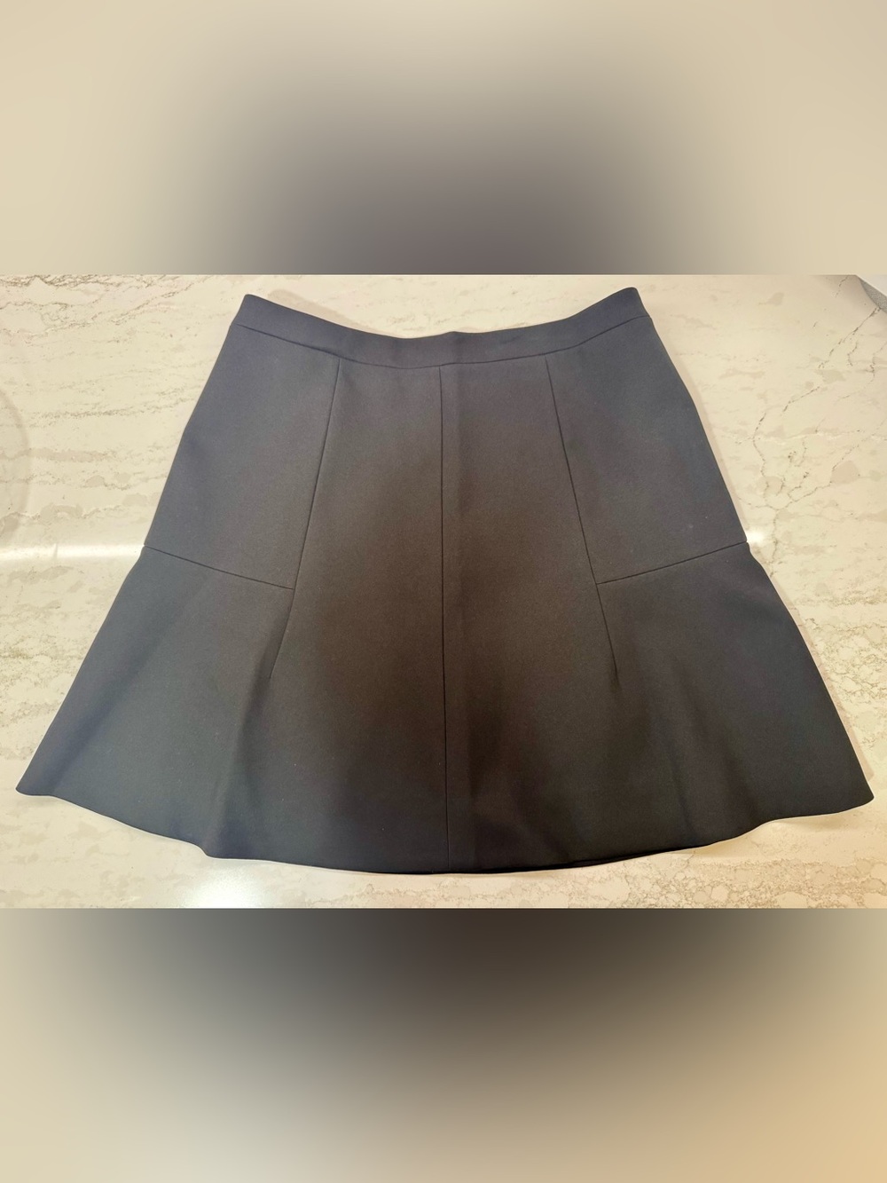 🐈‍⬛ Beautiful J.Crew Black Midi Above Knee Fit & Flare Lined Skirt Sz 4 like new